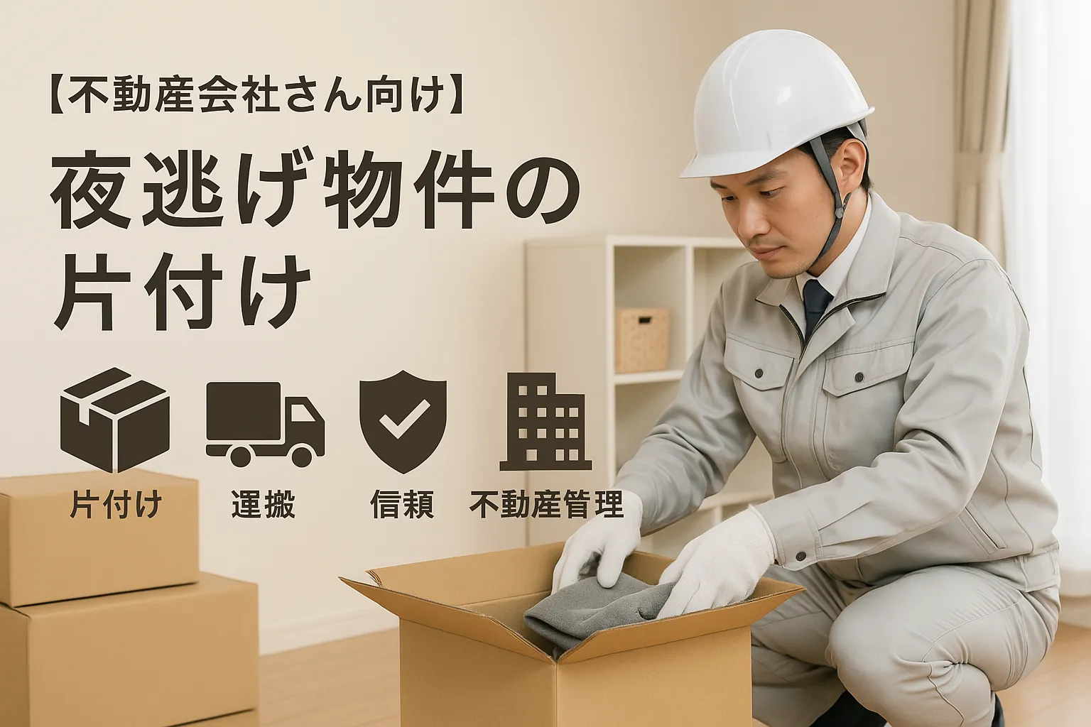 夜逃げ物件の片付け