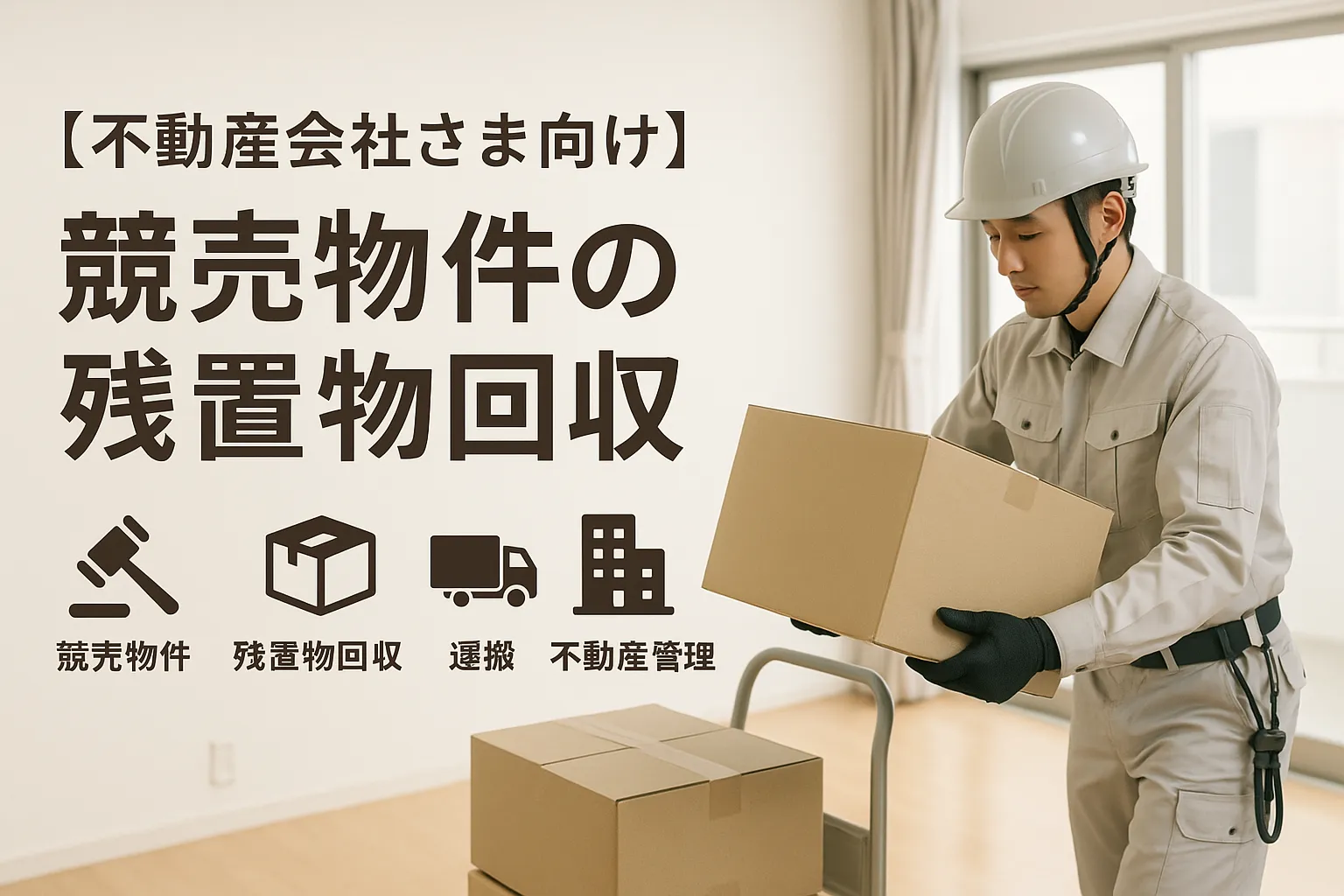 競売物件の残置物回収