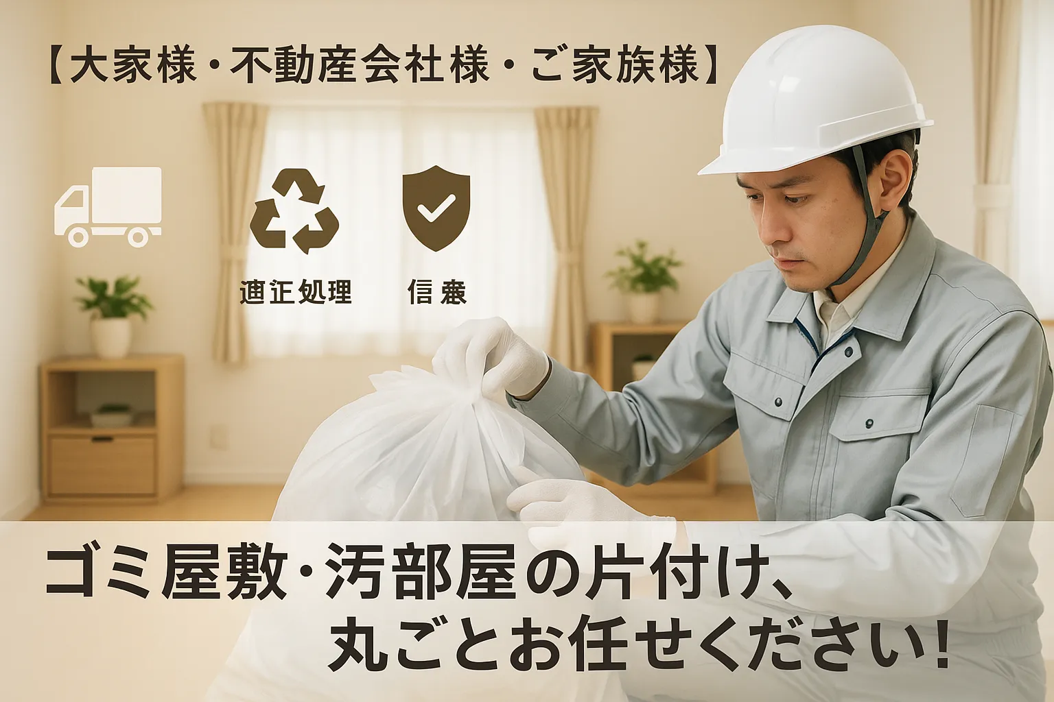 ゴミ屋敷残置物回収
