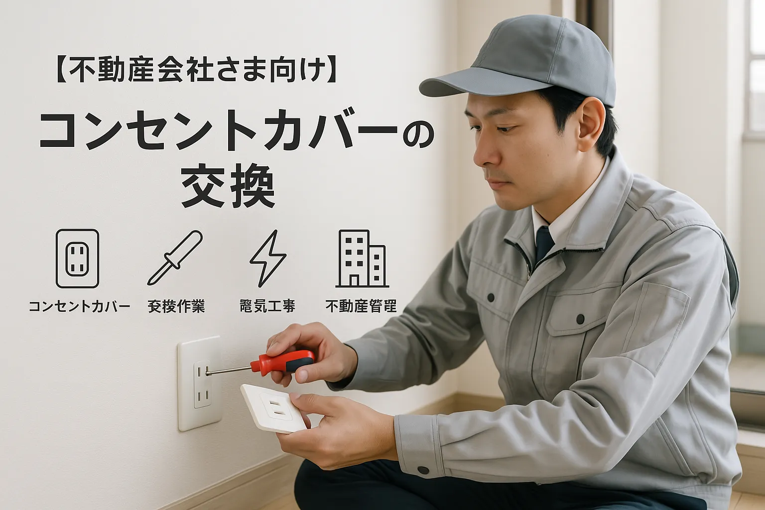 コンセントカバーの交換