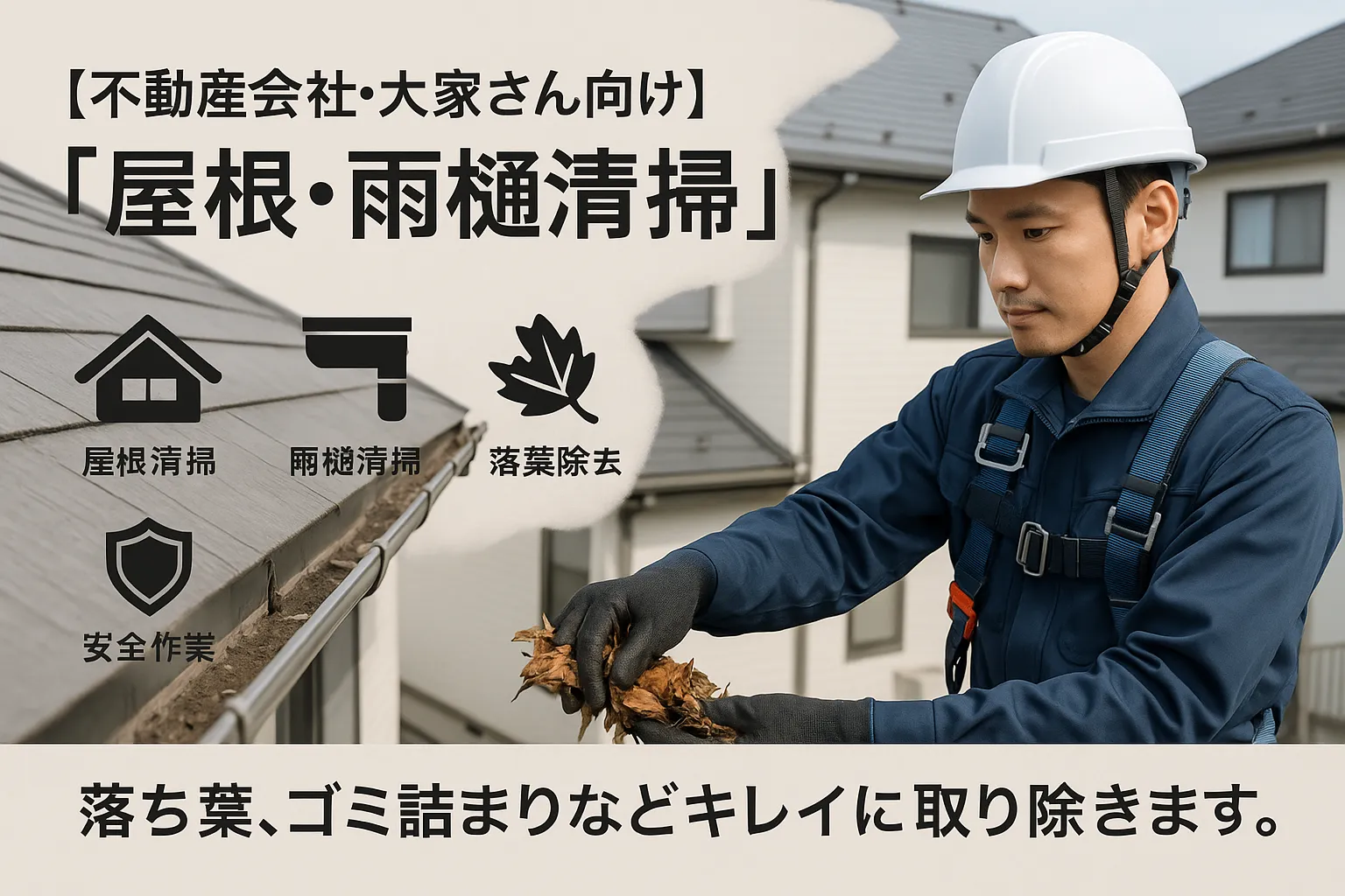 屋根雨樋清掃