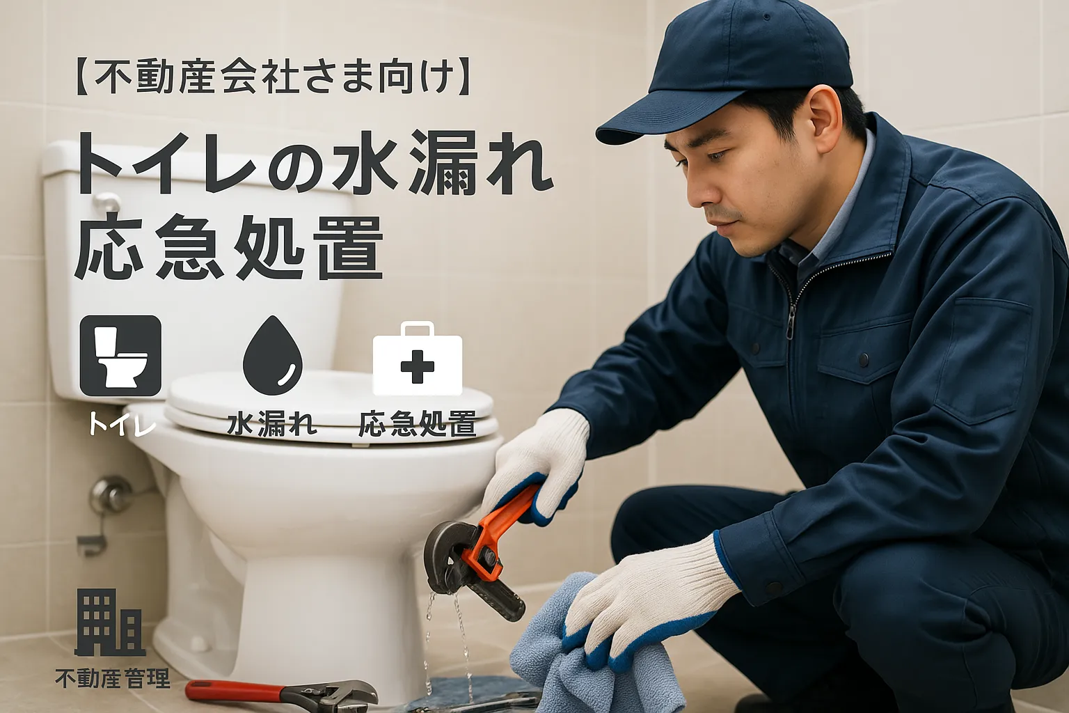 トイレの水漏れ応急処置